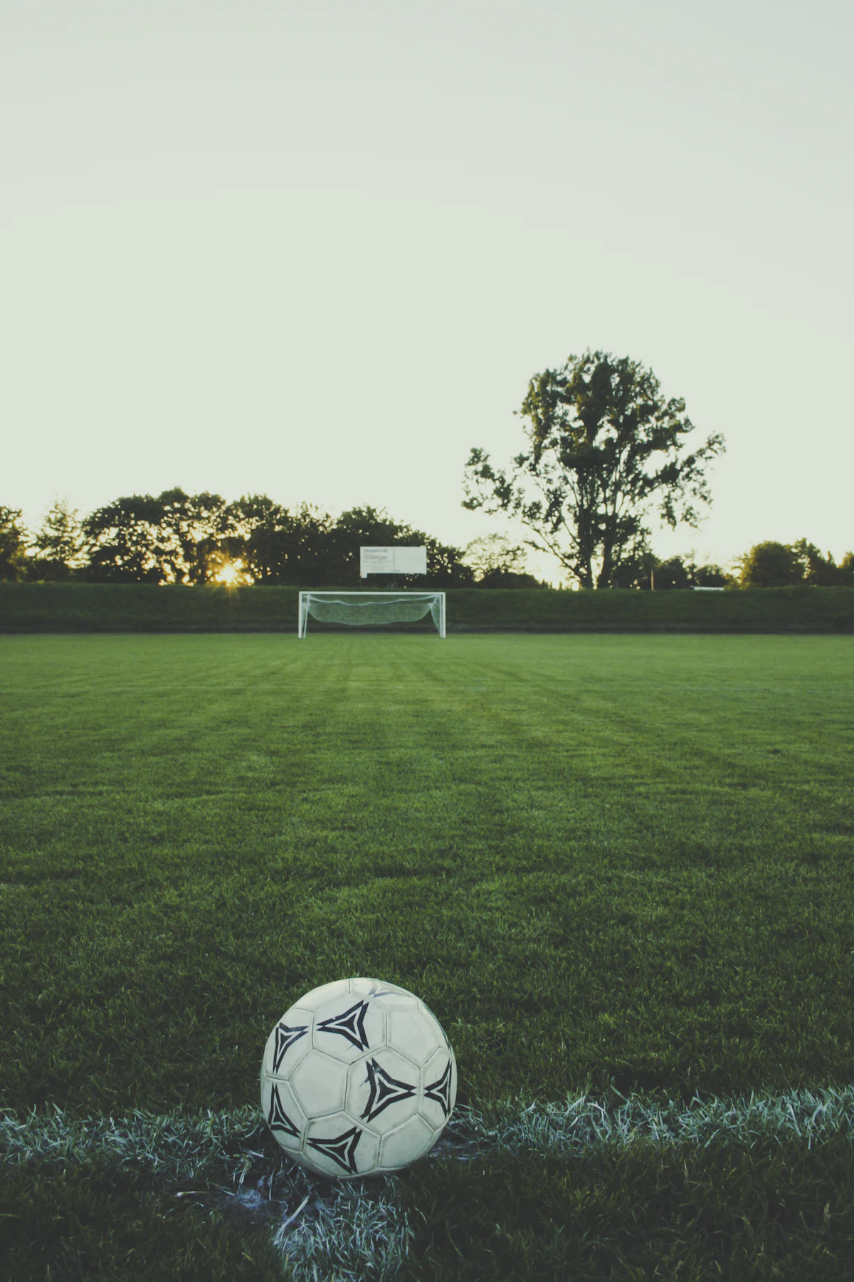 Football pitch with stats overlay